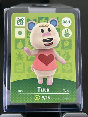 TUTU 061 Animal Crossing Amiibo Series 1 Card Unscanned!