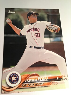 2018 Topps Pro Debut Jumbo 5x7 Franklin Perez Astros 128 05/49