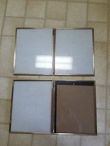 Vintage Gold Embossed Metal Picture Frames  Lot