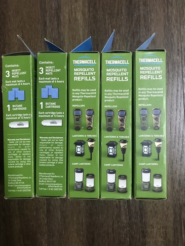 Thermacell Mosquito Refills - 3 Repellent Mats and 1 Butane Cartridge