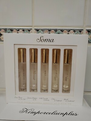 Soma Beauty Fragrance Discovery Gift Set 5 Roller Ball Perfumes New Boxed