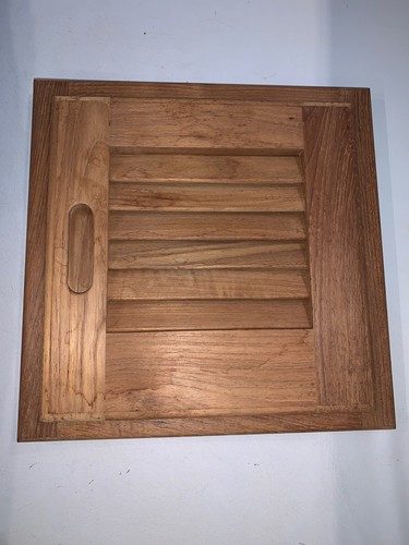 Solid Seateak louvered & frame 12in x 12in
