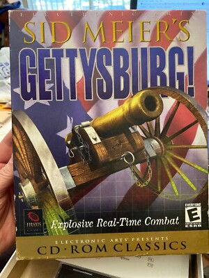 Sid Meiers Gettysburg CD-Rom Classics Video PC Computer Game Windows 95 98