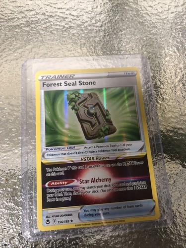 ポケモンカード　USA Authentic Forest Seal Stone 156/195 Pokemon TCG Holo Vstar