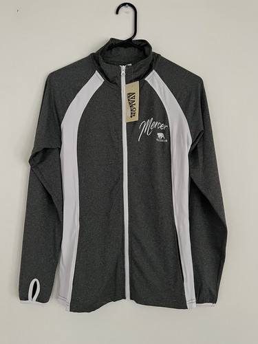 Avalon Apparel Womens Gray White Full Zip Jacket Mercer