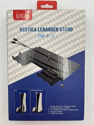 IPLAY PS5 Vertical Gaming Charger Stand  DualSense Controller Charging Docks