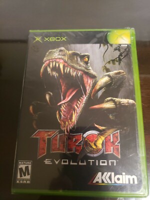 Turok: Evolution (Microsoft Xbox, 2002) manufacture sealed copy xbox seal 