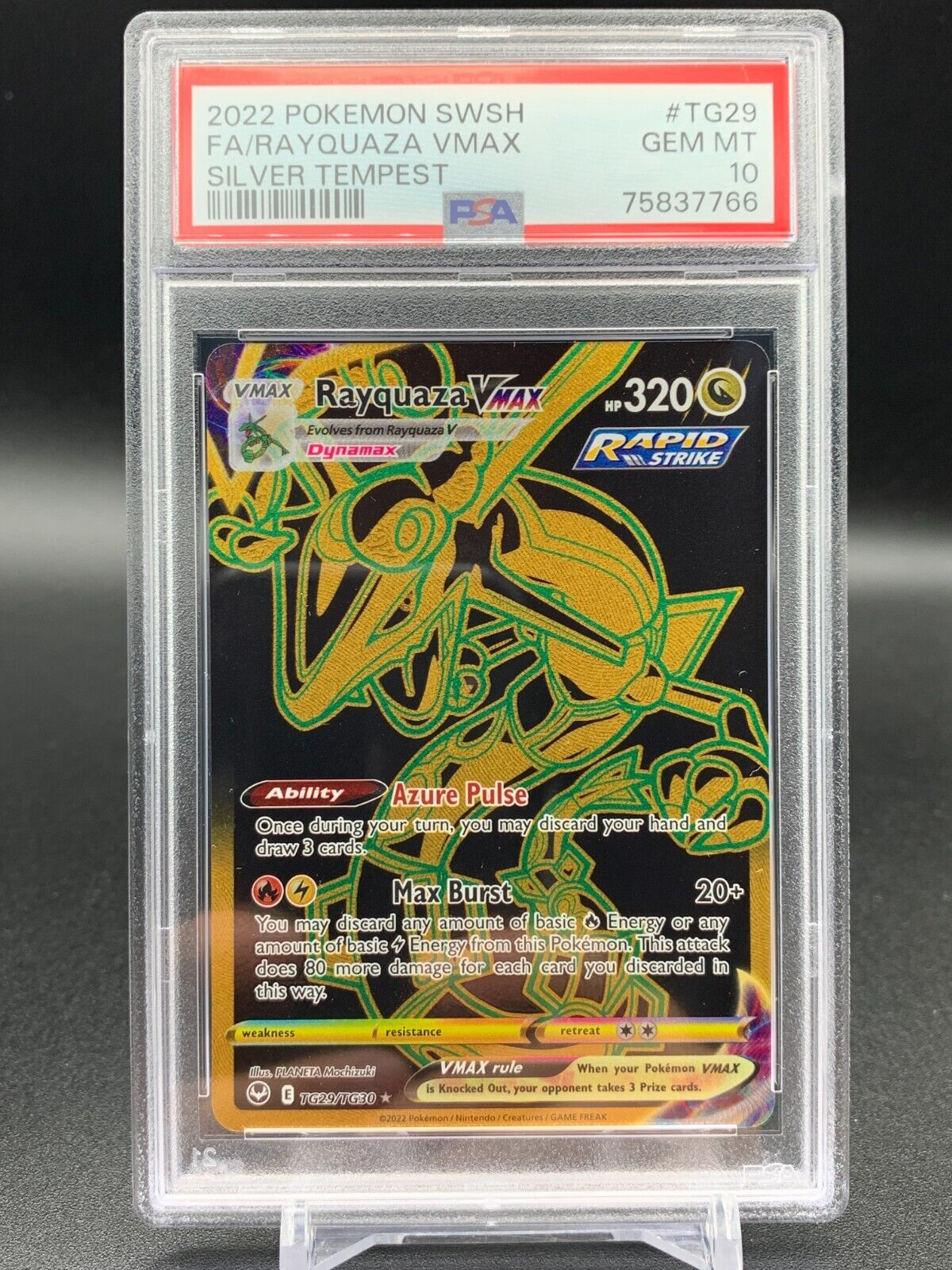 Rayquaza VMAX TG29/TG30 PSA 10 Gem Mint Pokemon Silver Rayquaza VMAX TG29/TG30 PSA 10 Gem Mint Pokemon Silver
