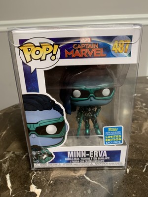 Funko Pop Movies: Captain Marvel - Minn-Erva 487 Collectible - With protector!