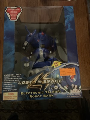 TOY ISLAND - LOST IN SPACE -  ELECTRONIC TALKING ROBOT BANK 1997 NOS 