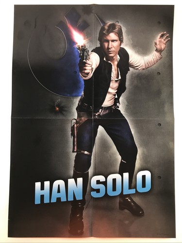 Star Wars Poster Han Solo In Carbonit – 53 X 158 Cm, Inkl. Tesa Powerstrips (20 Stück), Wanddekoration