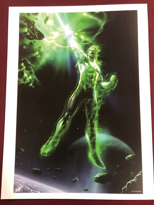 GREEN LANTERN 2 MATTINA 12X16'' NM SHIPPED FLAT JUSTICE LEAGUE