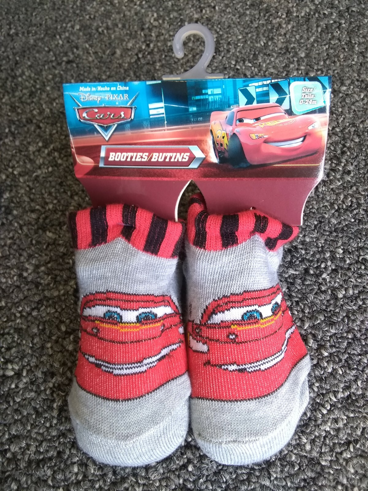NEW Disney Pixar  Cars 0-24 months 2 Pair of  Booties