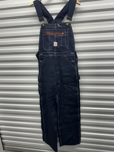 Vintage NWT 50s 60s Red Camel Dark Wash Sanforized overalls
