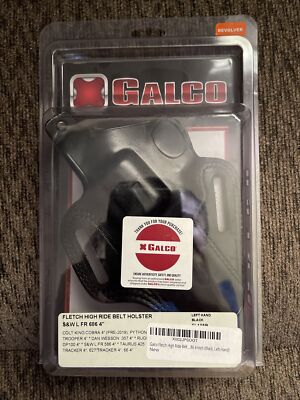 Galco Fletch High Ride Belt Holster For S&W L FR 586 4'', L FR 686 4''