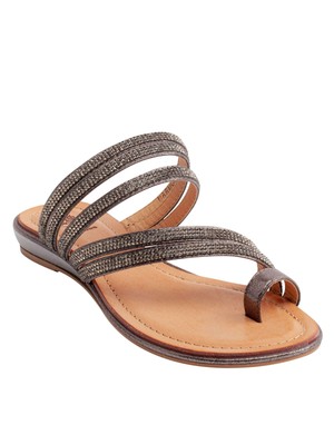 

GC SHOES Женские черные шлепанцы на танкетке Harmonie Toe-Loop без шлепанцов, Черный, HARMONIE