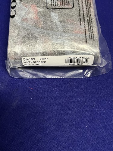 Pre-owned Coach X Mint + Serf 3 In 1 Wallet In Silver/black Multi