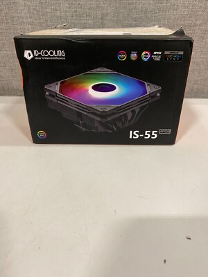 ID-COOLING IS-55 ARGB CPU Cooler Low Profile 57mm Height Air 