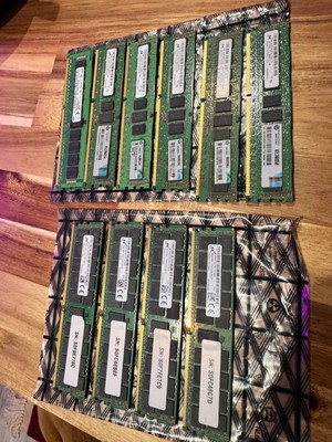 5x2GB PC3-10600R/1x8GB PC3L-12800R/4x16GB PC4-2133P RAM Modules