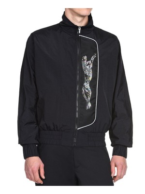 

JUST CAVALLI Мужская черная водоотталкивающая куртка на молнии, Черный, S01AM0316N39423
