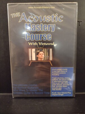 The Acoustic Mastery Course  3-DVD  Guitar Instruction Music Lessons NEW SEALED