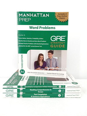 Manhattan Prep GRE Strategy Guides Books, 3rd Edition 2012 Books 5-8 Lotof 4