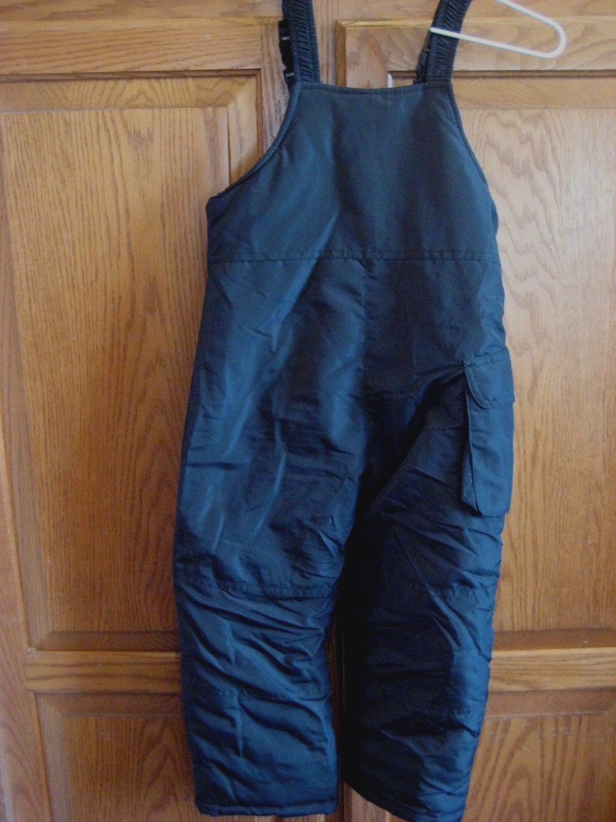 London Fog unisex bib snow pants size small 4  BLACK