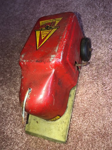 VINTAGE NY-LINT MECHANICAL LIFT TRUCK WIND UP TOY - Collector Gift and Project!