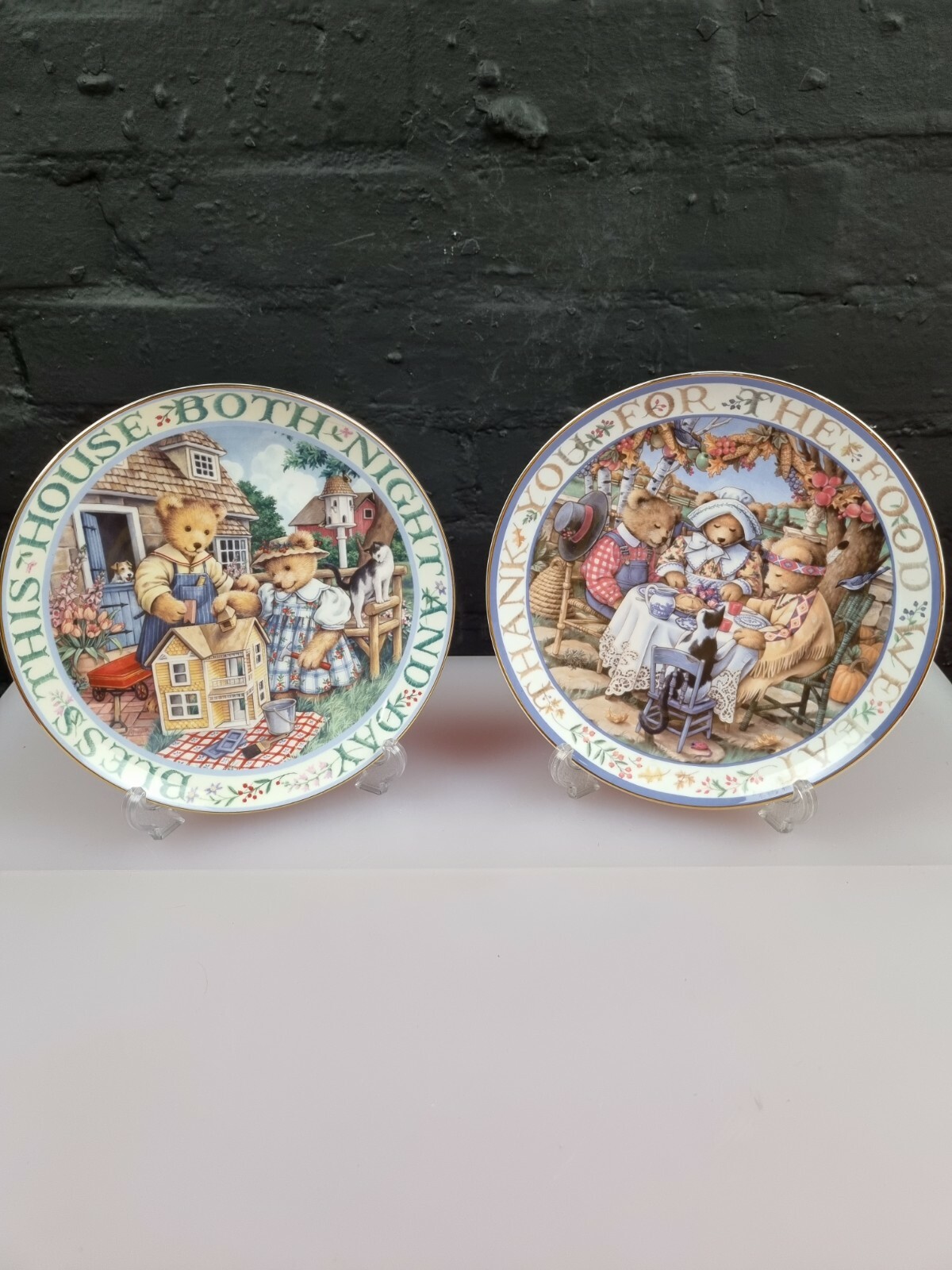 2 X Royal Doulton Teddies Plates