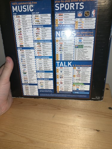 Sirius Sportster Replay SP-R2 Satellite Radio w/ Car Kit SP-TK2 NEW OPEN BOX