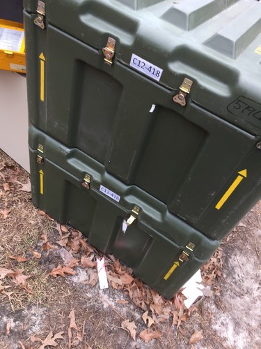 Lot Of 2 Two Huge PELICAN HARDIGG Cases Chest Pressure 35x29x22 (local Pickup)
