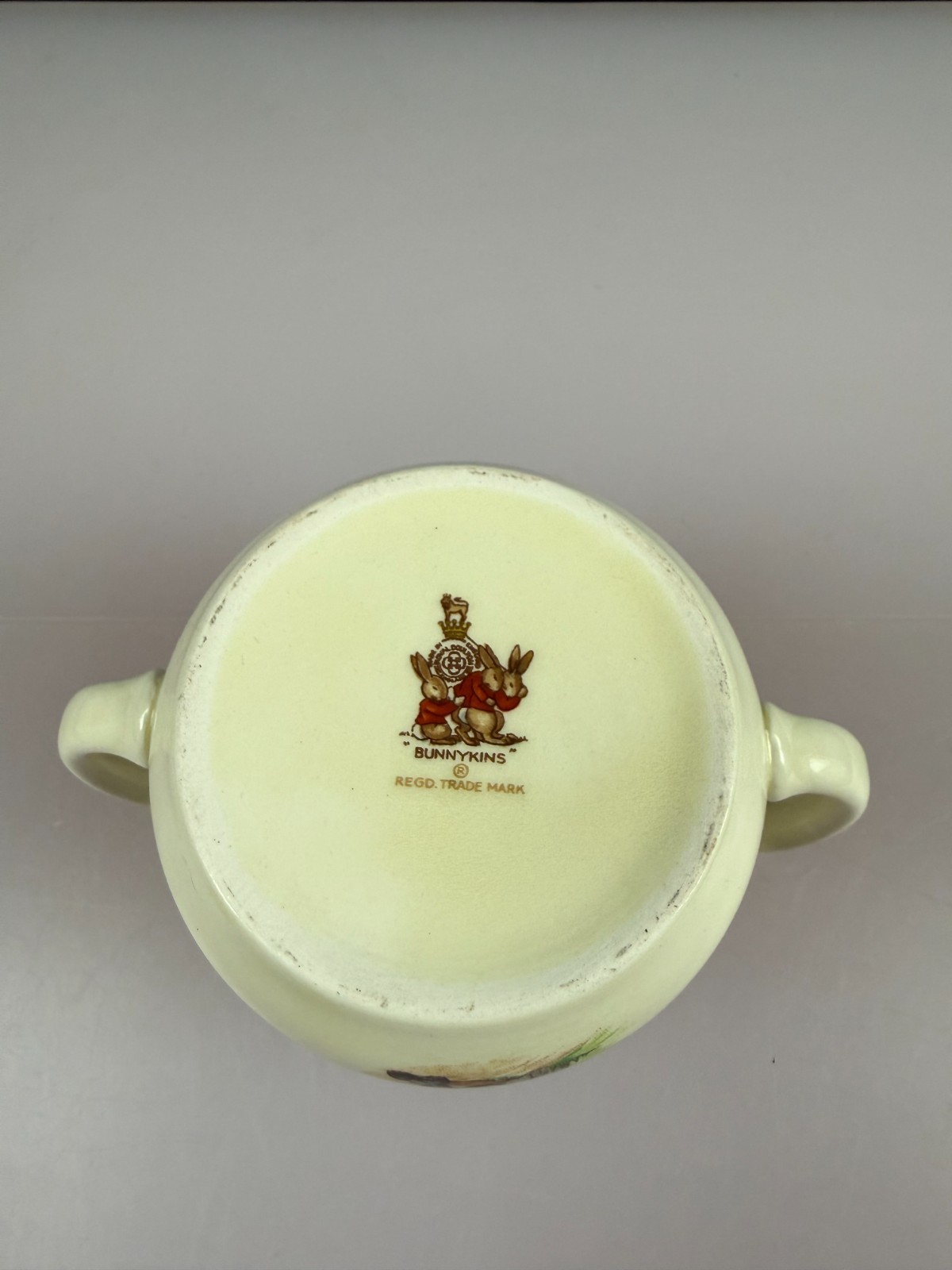 Vintage Royal Doulton 2 Handled Bunnykins Ice Cream Mug 7.5 cm High