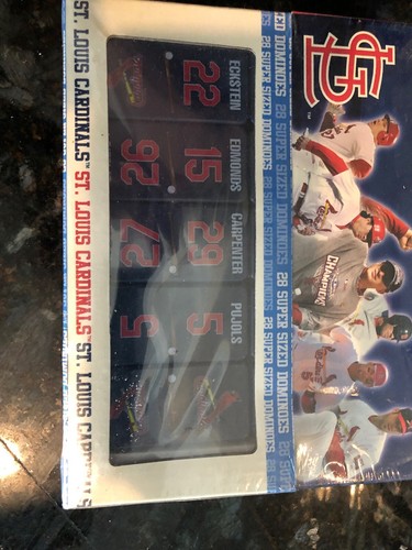 MLB Sababa Toys 2007 St. Louis Cardinals 28 Super Sized Dominoes Collectible NIB