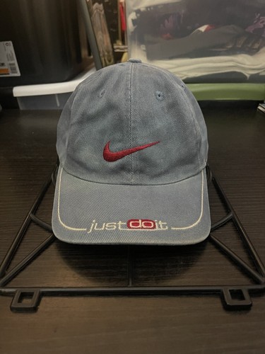 帽子 NIKE JUST DO IT 90s baseball dead stock Vtg 90s Nike Swoosh Cap Just Do It Spell Out Script Rap Hip
