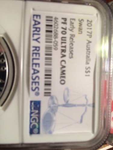 2017p Australia S$1 Swan Early Release Pf70 Ultra Cameo NGC Graded