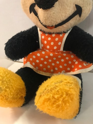 Vintage MINNIE MOUSE Walt Disney Characters Stuffed Animal Plush,approx. 14
