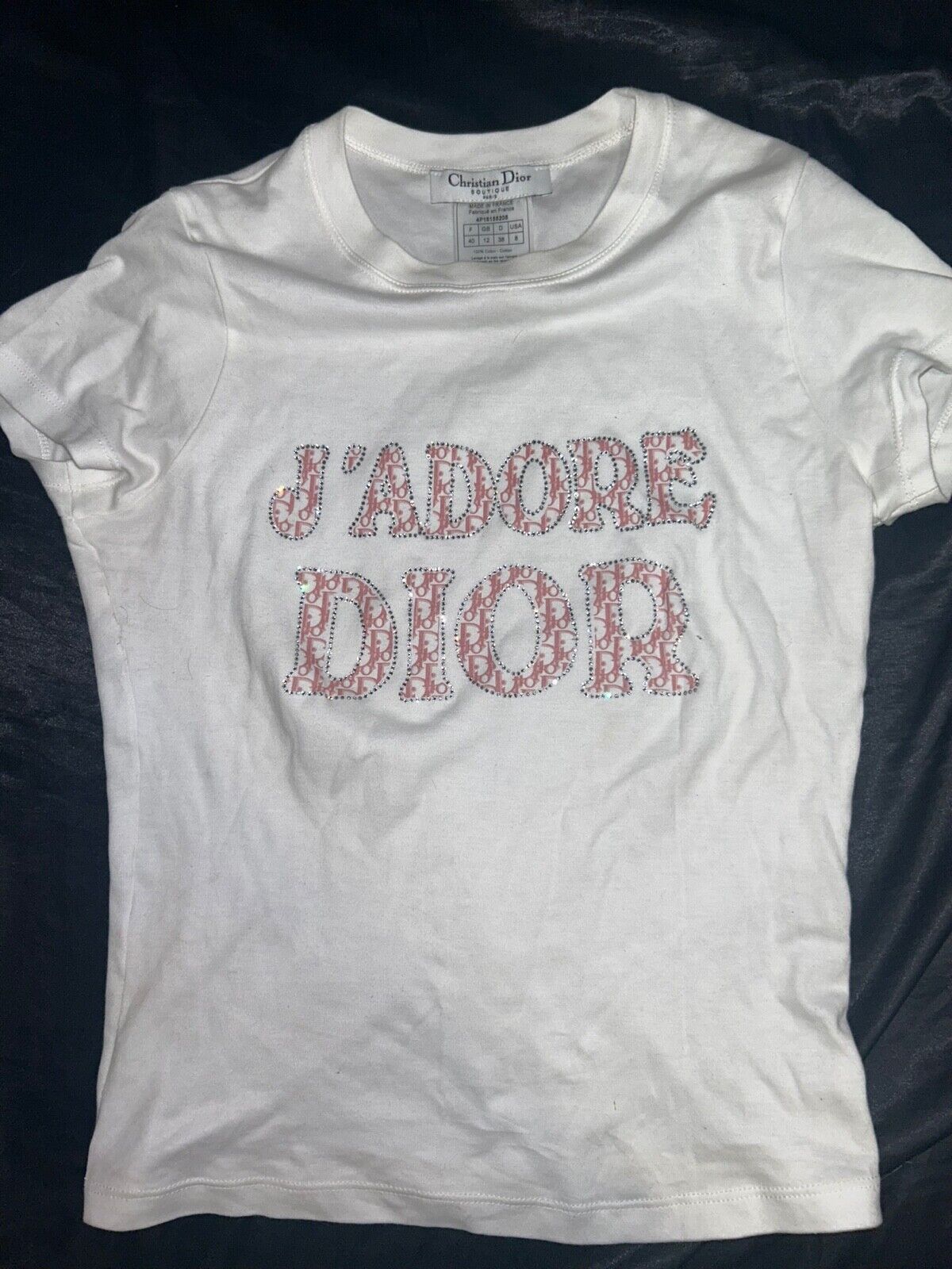 J'Adore Dior Rhinestone Tee | eBay J'Adore Dior Rhinestone Tee | eBay