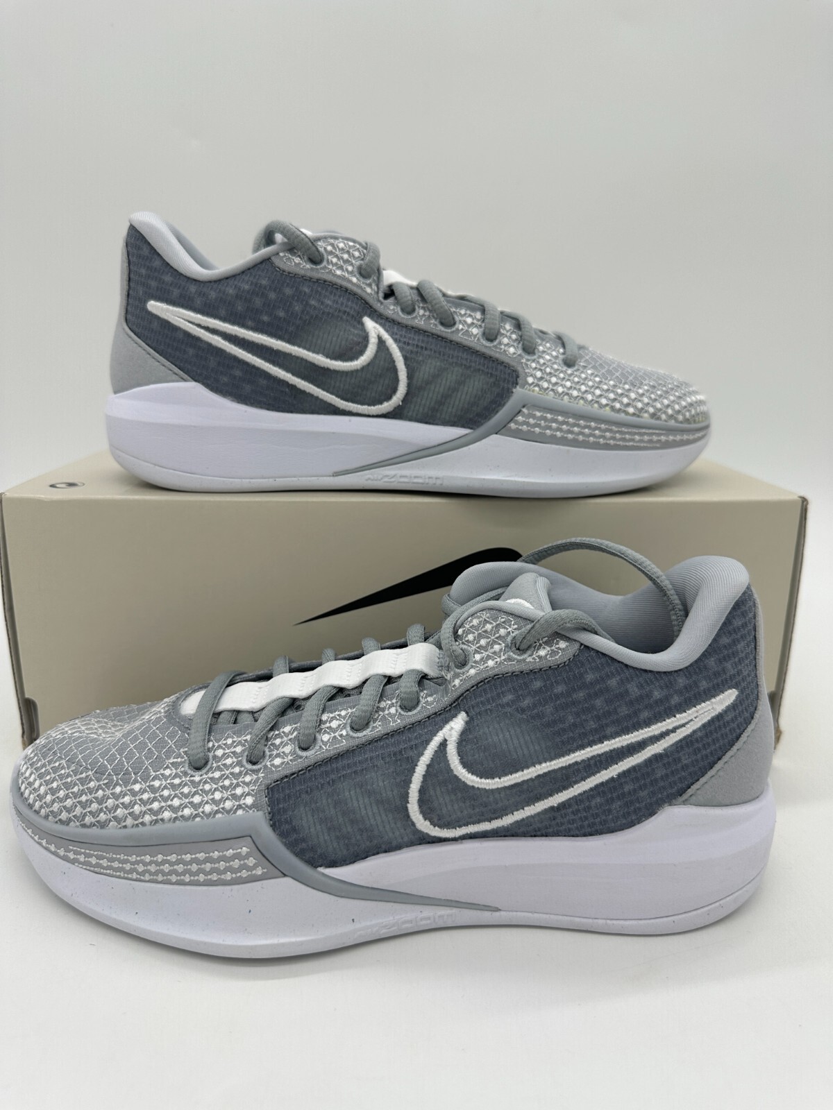 Nike Sabrina 1 TB Women's Size 5 Grey White Basketball shoes