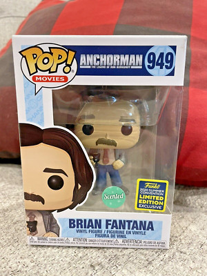 Funko Pop SDCC Anchorman Paul Rudd #949 Brian Fantana Scented  W PROTECTOR