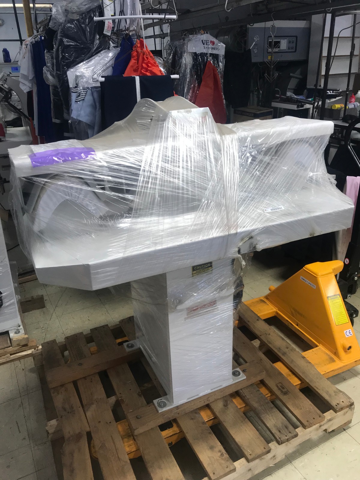 Unipress, Double buck shirt unit, cuff and collar, sleever.