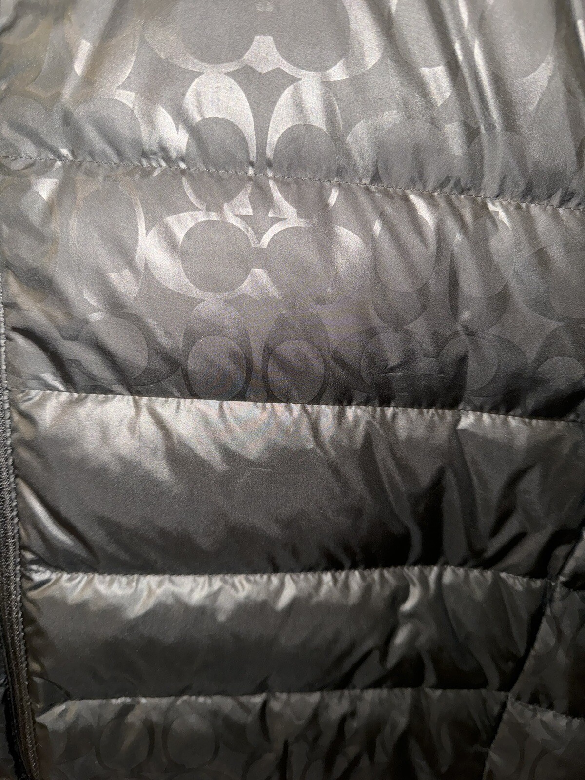 Pre-owned Coach Men's Black Drag Packable Down Jacket (c5189) - Xl-xxl