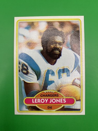 1980 Topps Leroy Jones RC San Diego Chargers #128 | eBay