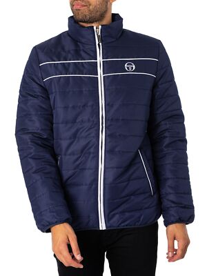 

Мужская легкая куртка-пуховик Sergio Tacchini Benedetto, синяя, Синий, SGMX27386-225