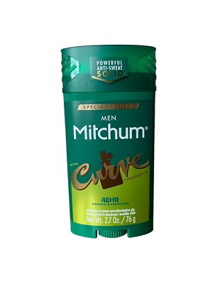 MITCHUM Men CURVE Antiperspirant Deodorant INVISIBLE SOLID 2.7oz New