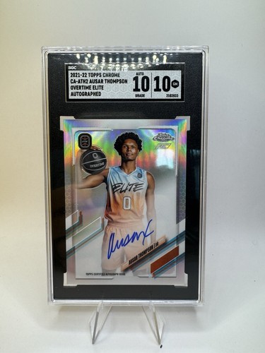 2021 Topps Chrome Ausar Thompson Overtime Elite Rookie Auto