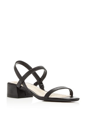 

KENNETH COLE NEW YORK Женские черные кожаные сандалии без шнуровки Maisie Slingback, Черный, KLS9091LE