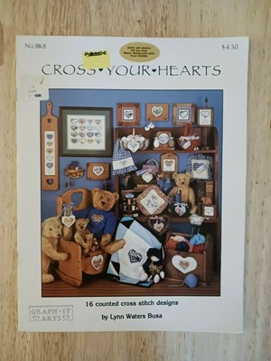 Cross Your Hearts by Lynn Waters Busa -Graph-It-Arts #Bk8 - 16 Patterns