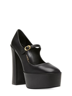STUART WEITZMAN Женская черная 2-дюймовая платформа на блочном каблуке из кожи Mary Jane 8.5 B