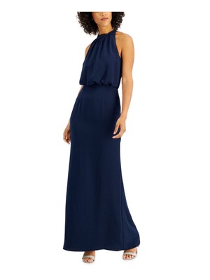 

ADRIANNA PAPELL Женское темно-синее длинное вечернее платье без рукавов с подкладкой, Navy