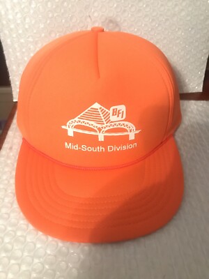 Vintage BFI Waste Services Mid South Division Trucker Hat Cap Snapback Mesh Ora